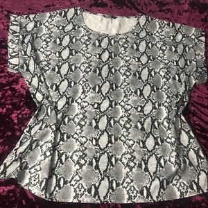 Snakeskin top